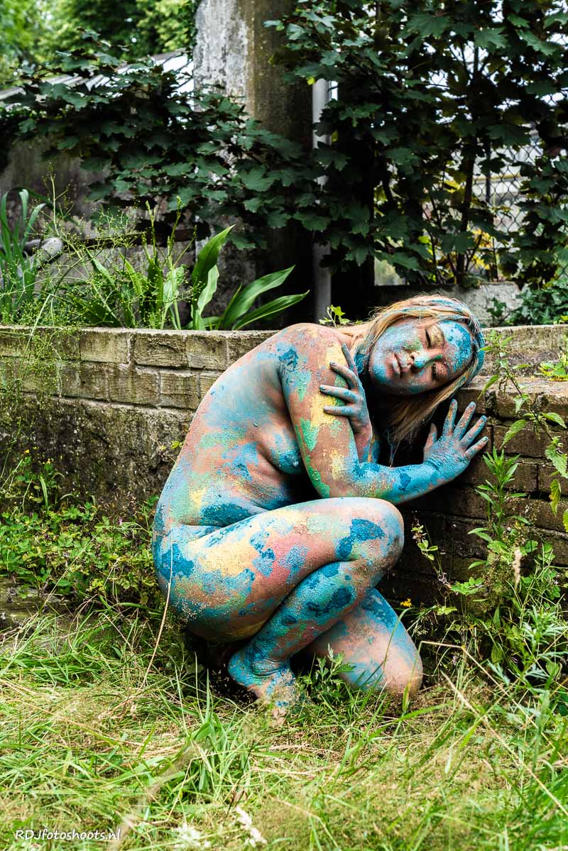 tfp bodypaint: Buiten in het groen