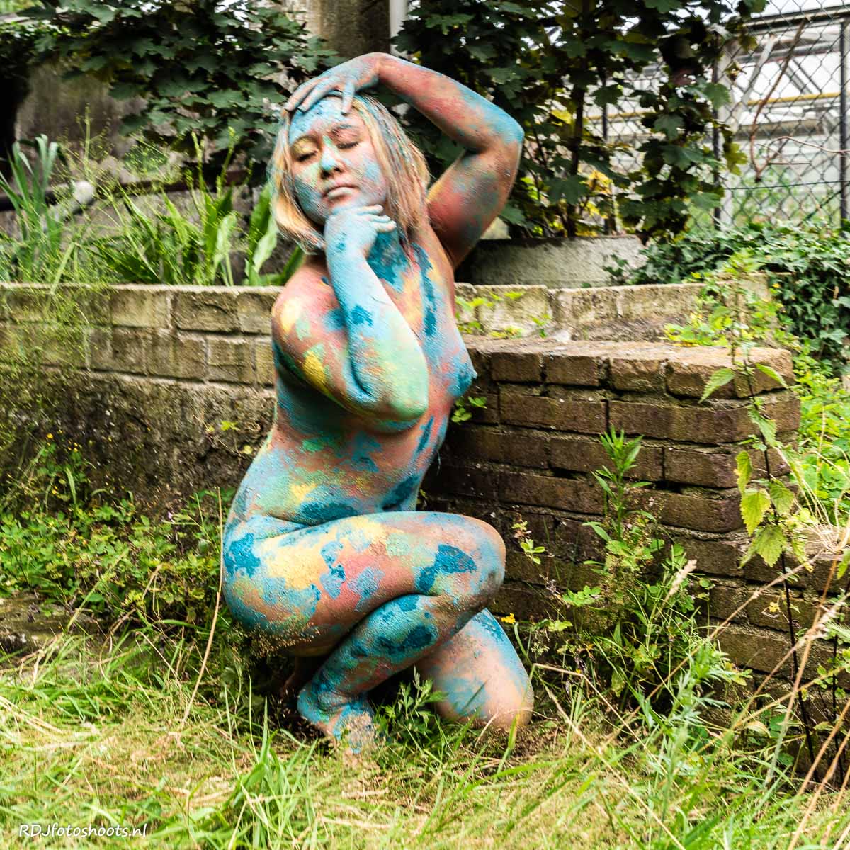 tfp bodypaint: Buiten in het groen