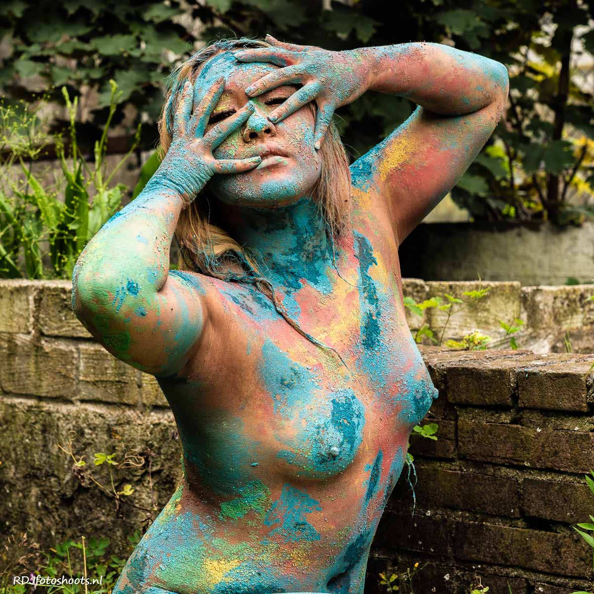 tfp bodypaint: Buiten in het groen